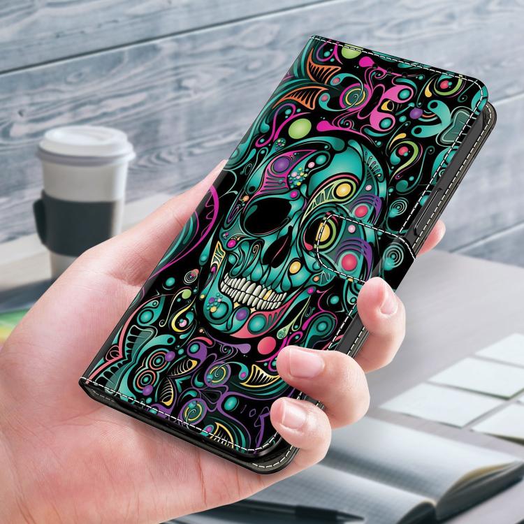 For Redmi Note 14 Pro+ 5G / Poco X7 Crystal-Like Painted Vegan Leather Phone Case
