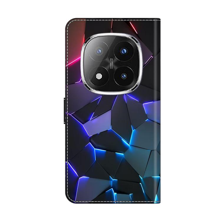 For Redmi Note 14 Pro+ 5G / Poco X7 Crystal-Like Painted Vegan Leather Phone Case