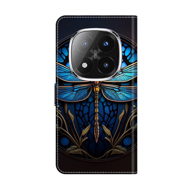 For Redmi Note 14 Pro+ 5G / Poco X7 Crystal-Like Painted Vegan Leather Phone Case