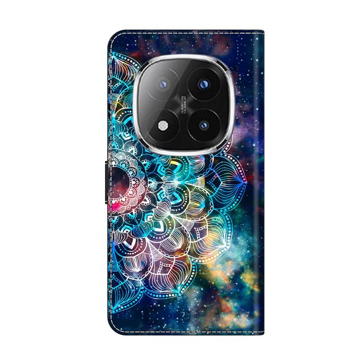 For Redmi Note 14 Pro+ 5G / Poco X7 Crystal-Like Painted Vegan Leather Phone Case