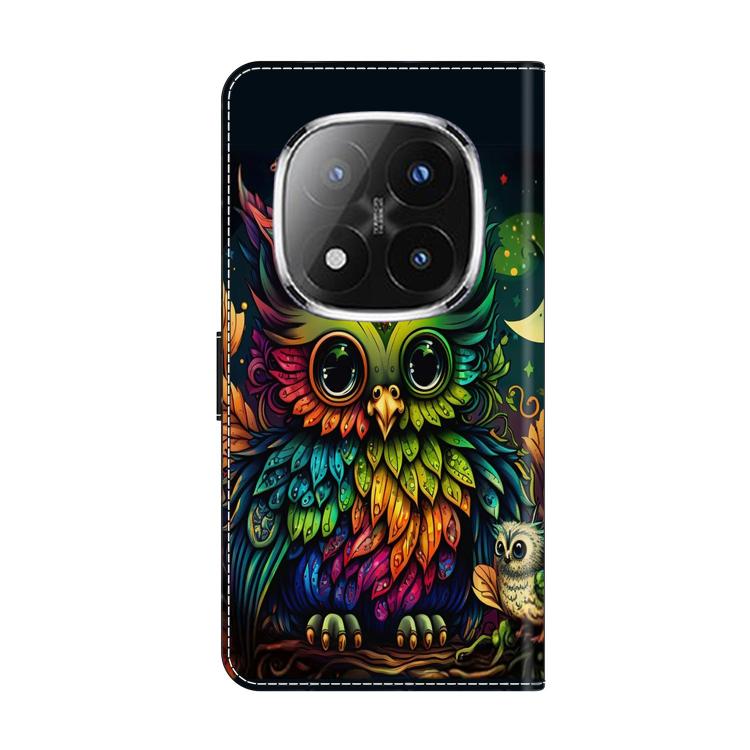 For Redmi Note 14 Pro+ 5G / Poco X7 Crystal-Like Painted Vegan Leather Phone Case