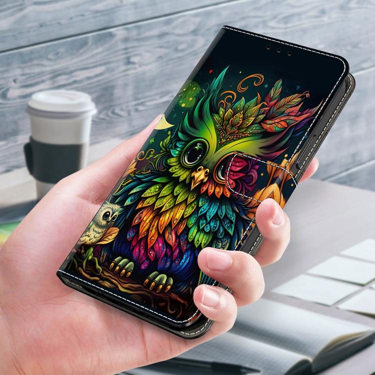 For Redmi Note 14 Pro+ 5G / Poco X7 Crystal-Like Painted Vegan Leather Phone Case