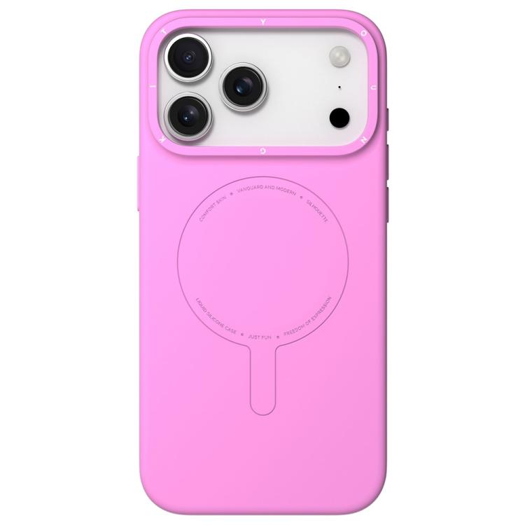 For iPhone 17 Pro Max YOUNGKIT Morandi Series Magnetic Liquid Silicone PC Phone Case