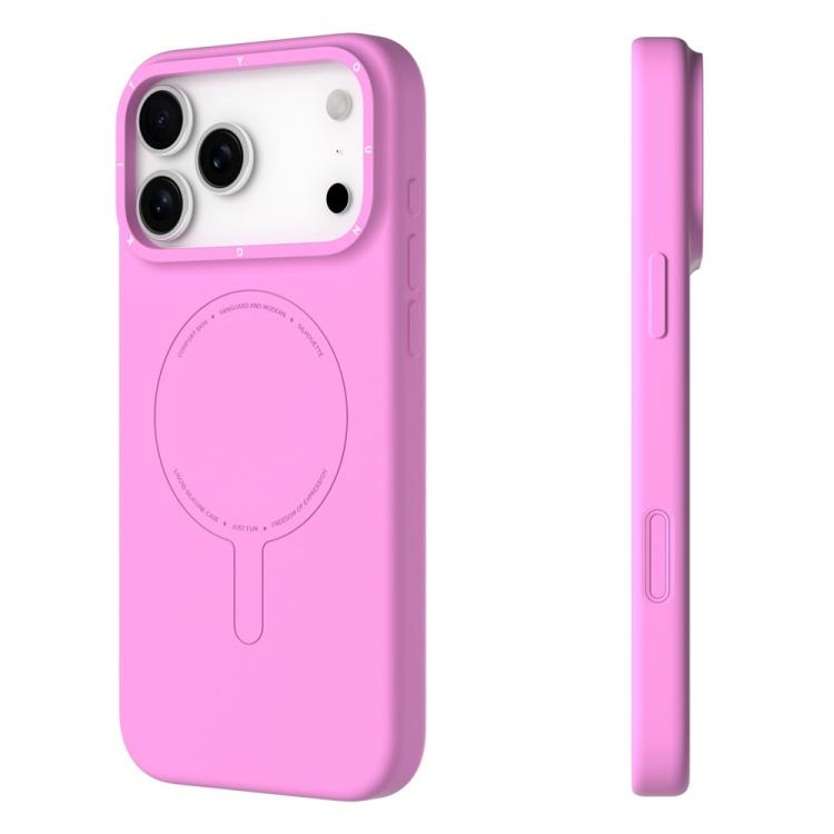 For iPhone 17 Pro YOUNGKIT Morandi Series Magnetic Liquid Silicone PC Phone Case