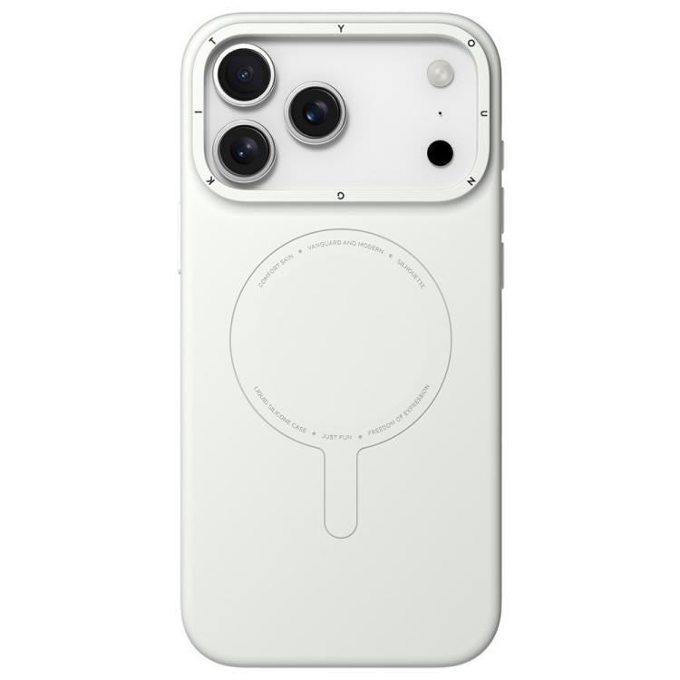 For iPhone 17 Pro YOUNGKIT Morandi Series Magnetic Liquid Silicone PC Phone Case