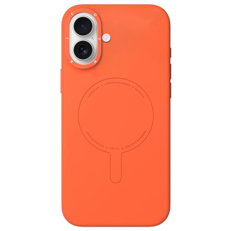 For iPhone 17 YOUNGKIT Morandi Series Magnetic Liquid Silicone PC Phone Case