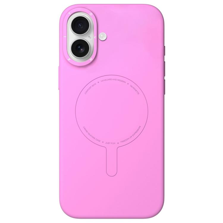 For iPhone 17 YOUNGKIT Morandi Series Magnetic Liquid Silicone PC Phone Case