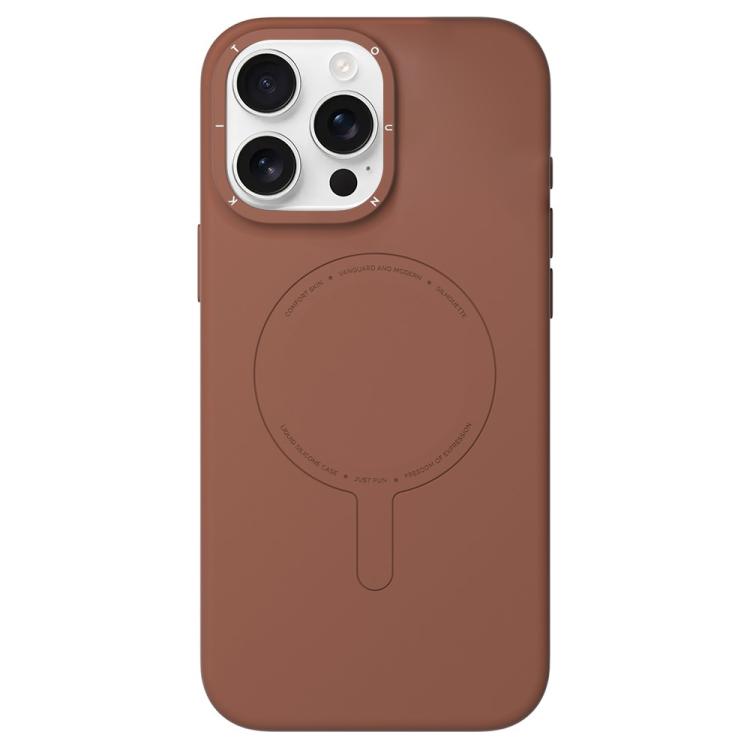 For iPhone 16 Pro Max YOUNGKIT Morandi Series Magnetic Liquid Silicone PC Phone Case
