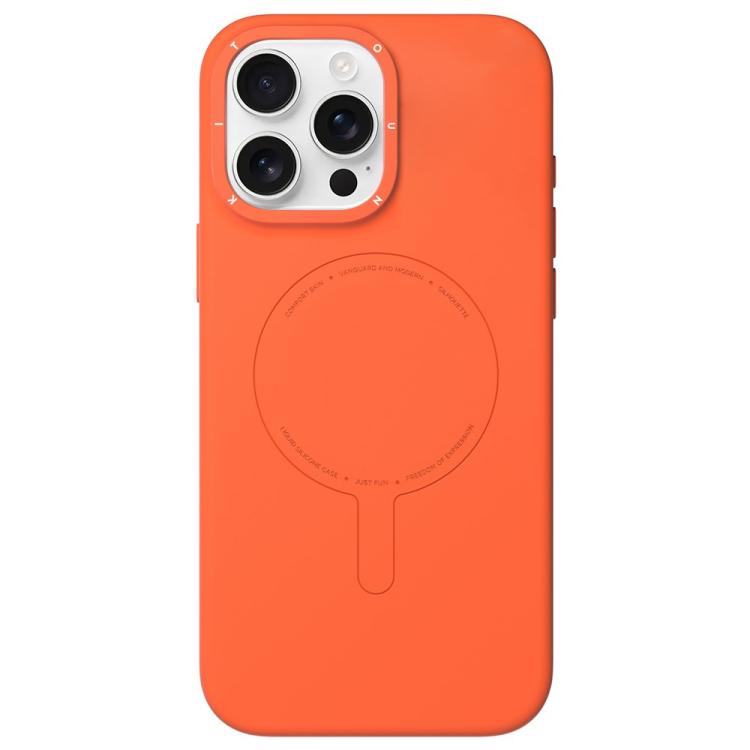 For iPhone 16 Pro YOUNGKIT Morandi Series Magnetic Liquid Silicone PC Phone Case