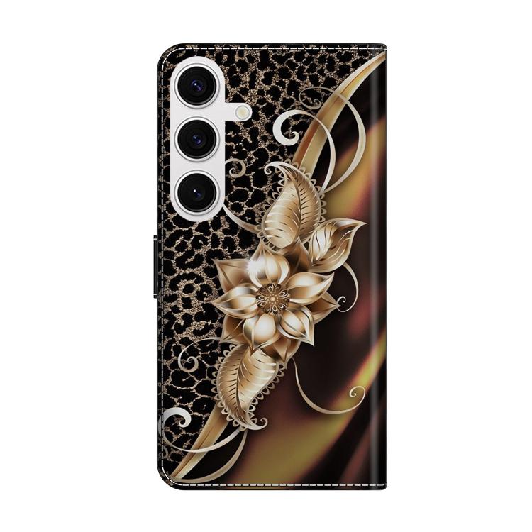 For Samsung Galaxy S25 5G / S24 5G Crystal-Like Painted Vegan Leather Phone Case