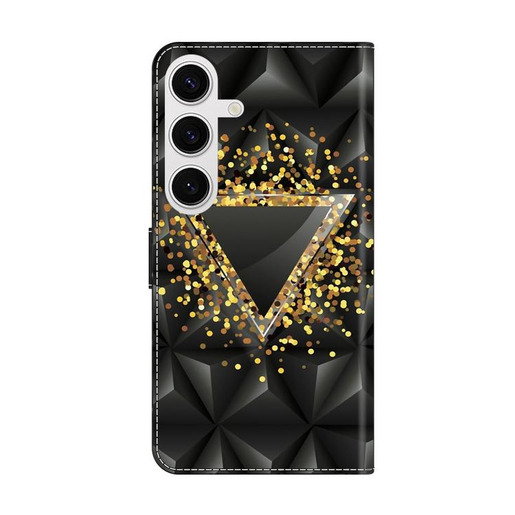 For Samsung Galaxy S25 5G / S24 5G Crystal-Like Painted Vegan Leather Phone Case