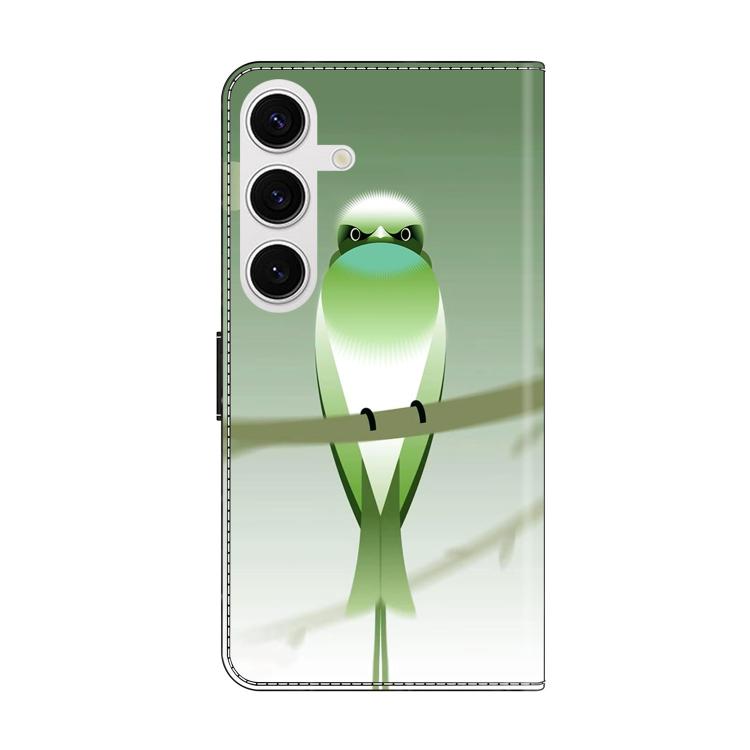 For Samsung Galaxy S25 5G / S24 5G Crystal-Like Painted Vegan Leather Phone Case
