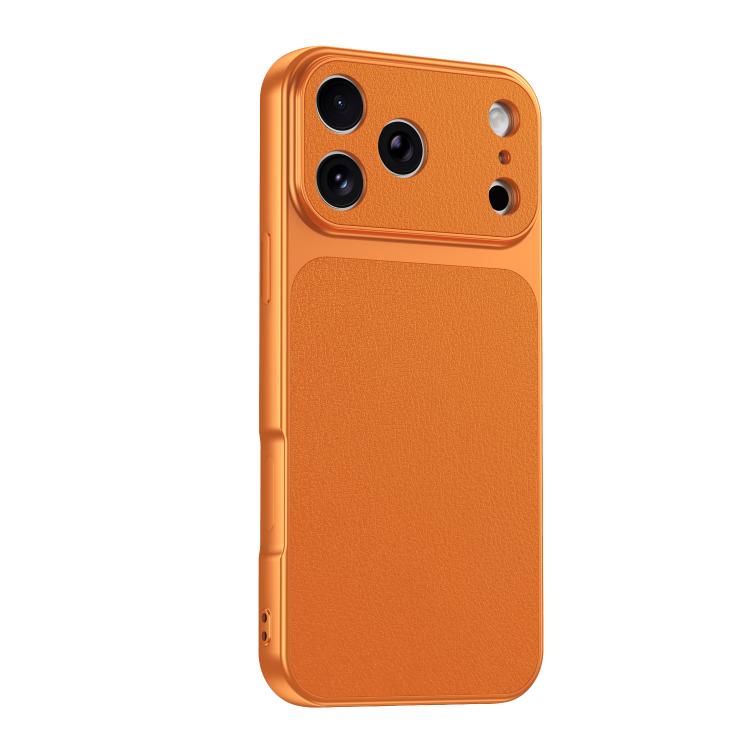 For iPhone 17 Pro Max Lambskin Series Skin Feel Shockproof Phone Case
