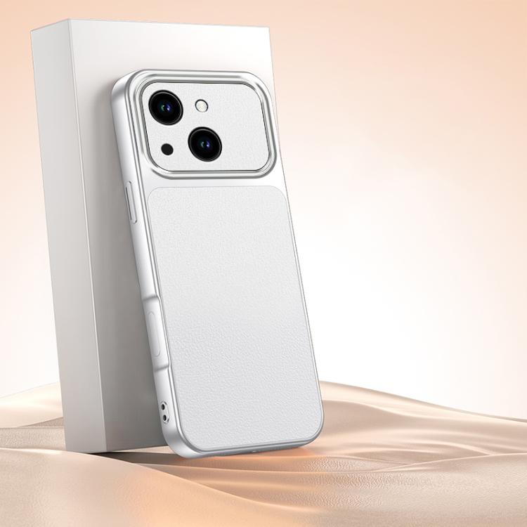 For iPhone 14 Plus Lambskin Series Skin Feel Shockproof Phone Case