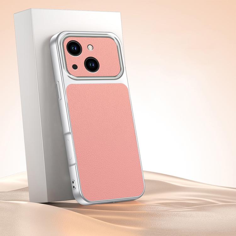 For iPhone 15 Plus Lambskin Series Skin Feel Shockproof Phone Case
