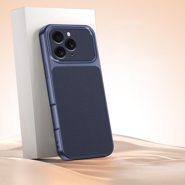 For iPhone 15 Pro Lambskin Series Skin Feel Shockproof Phone Case