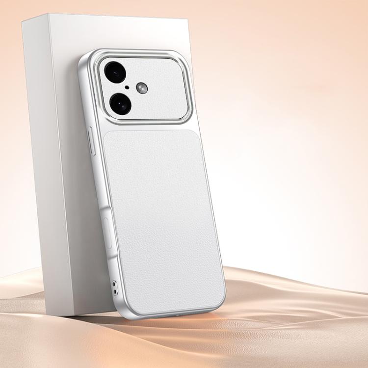 For iPhone 16 Plus Lambskin Series Skin Feel Shockproof Phone Case