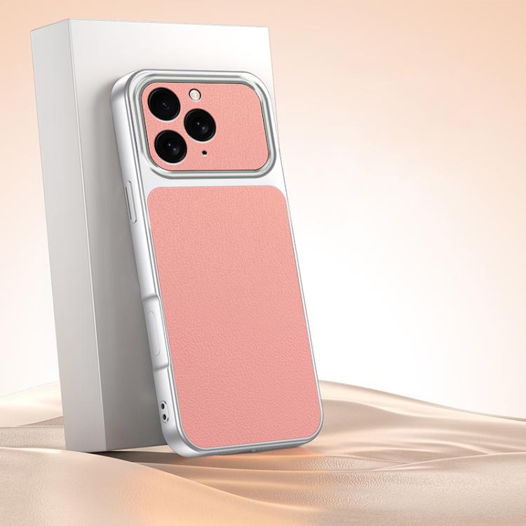 For iPhone 16 Pro Lambskin Series Skin Feel Shockproof Phone Case