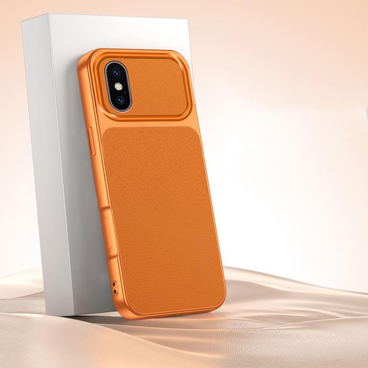 For iPhone XS / X Lambskin Series Skin Feel Shockproof Phone Case