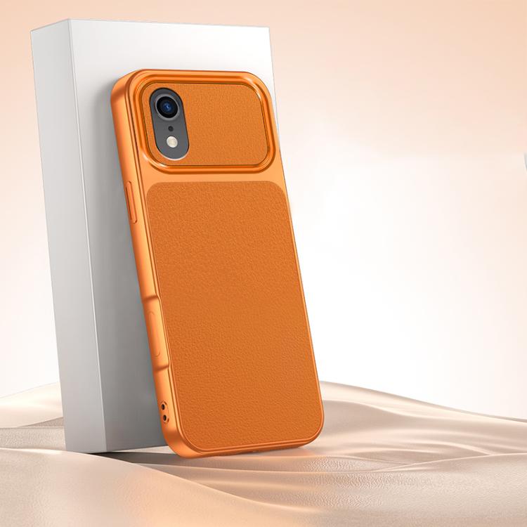 For iPhone XR Lambskin Series Skin Feel Shockproof Phone Case