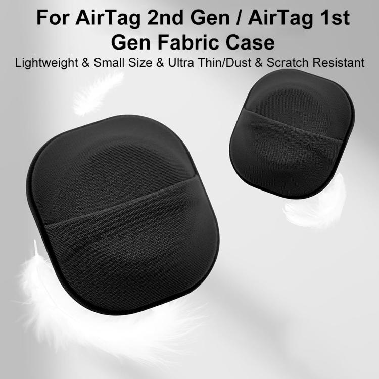 For AirTag 2nd Gen / 1st Gen XDcase Elastic Fabric Back-adhesive Card Design Protective Case