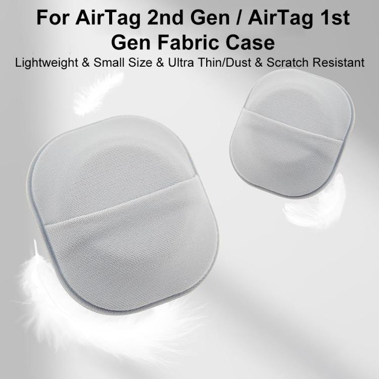 For AirTag 2nd Gen / 1st Gen XDcase Elastic Fabric Back-adhesive Card Design Protective Case