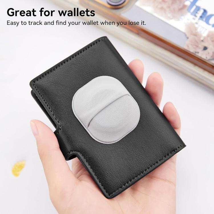 For AirTag 2nd Gen / 1st Gen XDcase Elastic Fabric Back-adhesive Card Design Protective Case