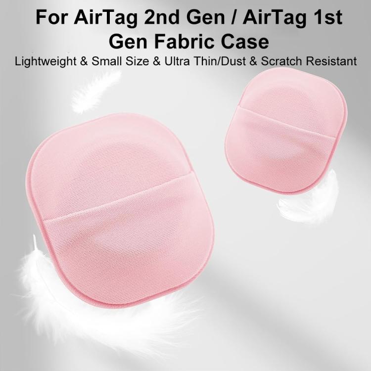 For AirTag 2nd Gen / 1st Gen XDcase Elastic Fabric Back-adhesive Card Design Protective Case
