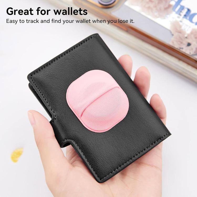 For AirTag 2nd Gen / 1st Gen XDcase Elastic Fabric Back-adhesive Card Design Protective Case