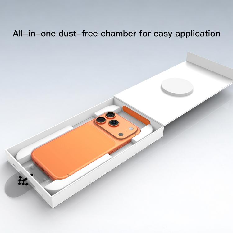 For iPhone 17 Pro Mutural Easy Install Dust-Free Chamber HD Tempered Glass Film