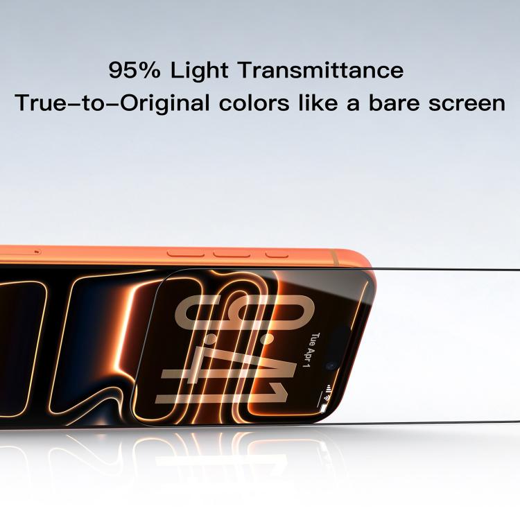 For iPhone 17 Mutural Easy Install Dust-Free Chamber HD Tempered Glass Film