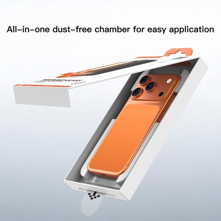 For iPhone 17 Pro Max Mutural Easy Install Dust-Free Chamber Privacy Tempered Glass Film
