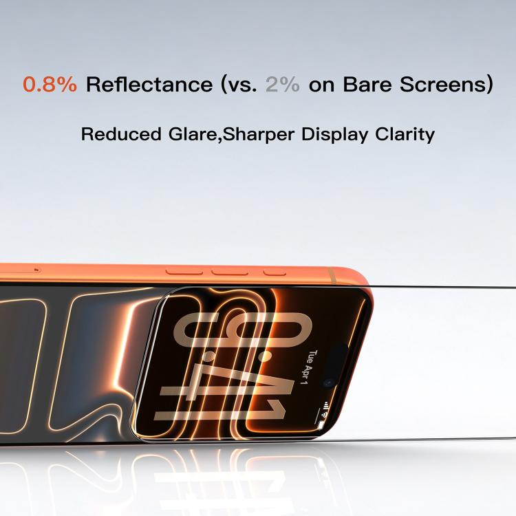 For iPhone 17 Pro Max Mutural Easy Install Dust-Free Chamber Anti-Reflective Tempered Glass Film