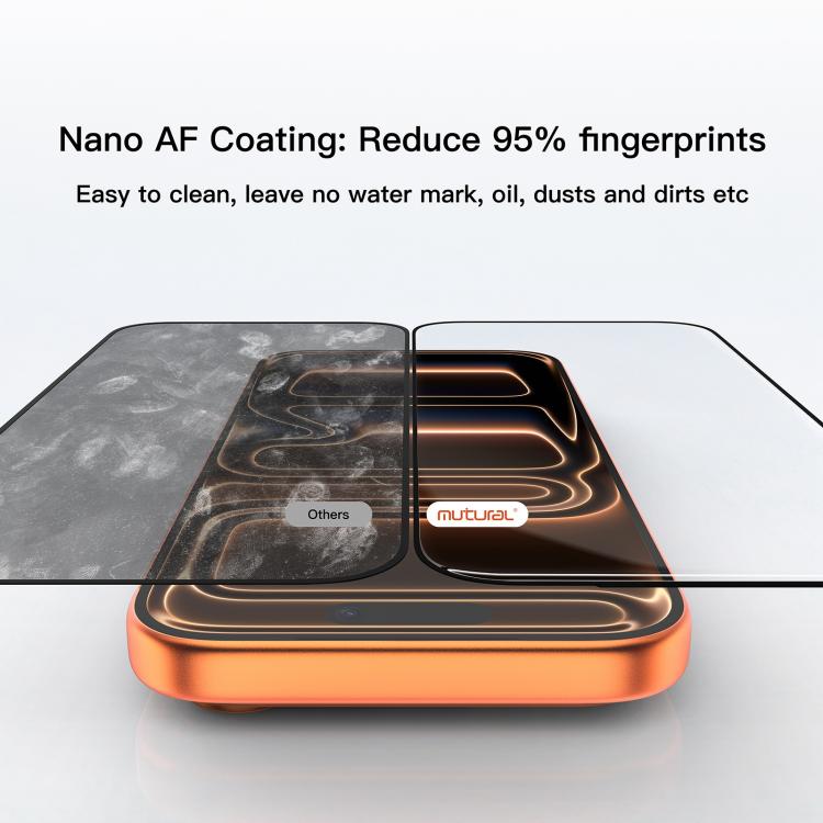 For iPhone 17 Pro Max Mutural Easy Install Dust-Free Chamber Anti-Reflective Tempered Glass Film