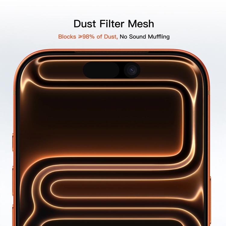 For iPhone 17 Pro Max Mutural Easy Install Dust-Free Chamber Anti-Reflective Tempered Glass Film