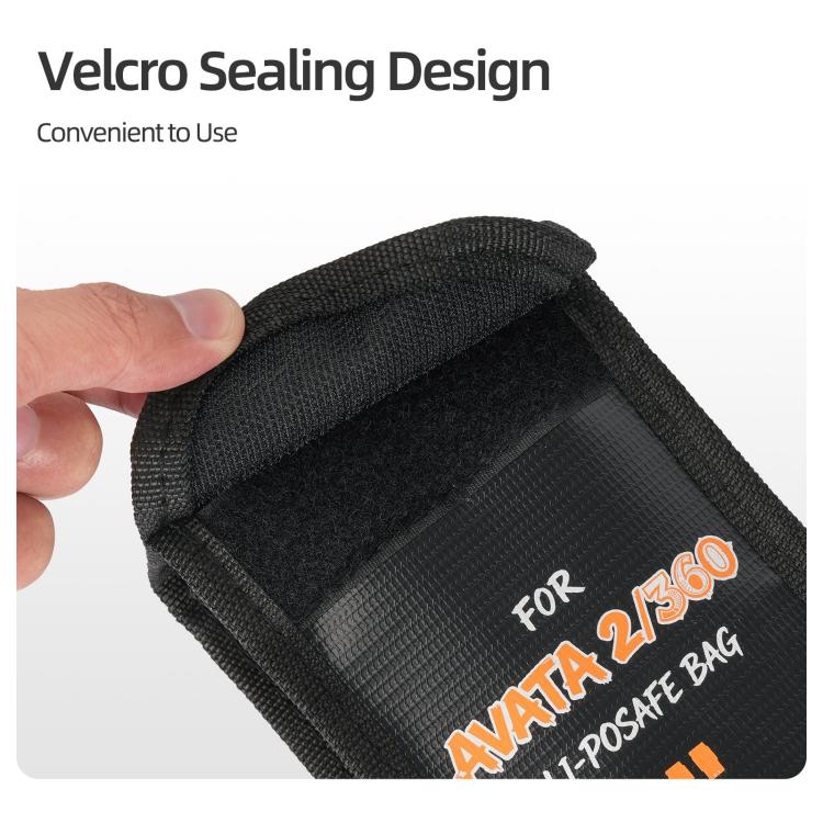 For DJI Avata 2 / 360 Sunnylife Battery Explosion-proof Safe Bag Protective Li-Po Safe Bag, Quantity:For 2pcs Batteries