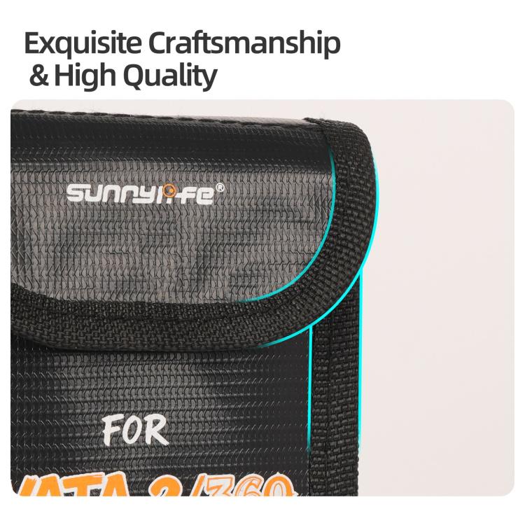 For DJI Avata 2 / 360 Sunnylife Battery Explosion-proof Safe Bag Protective Li-Po Safe Bag, Quantity:For 2pcs Batteries