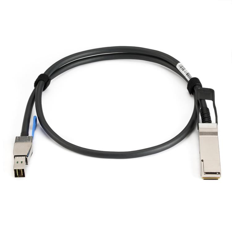 WG206 QSFP+40G to SFF-8644 High-Speed Server Data Cable, Length:1m - Black