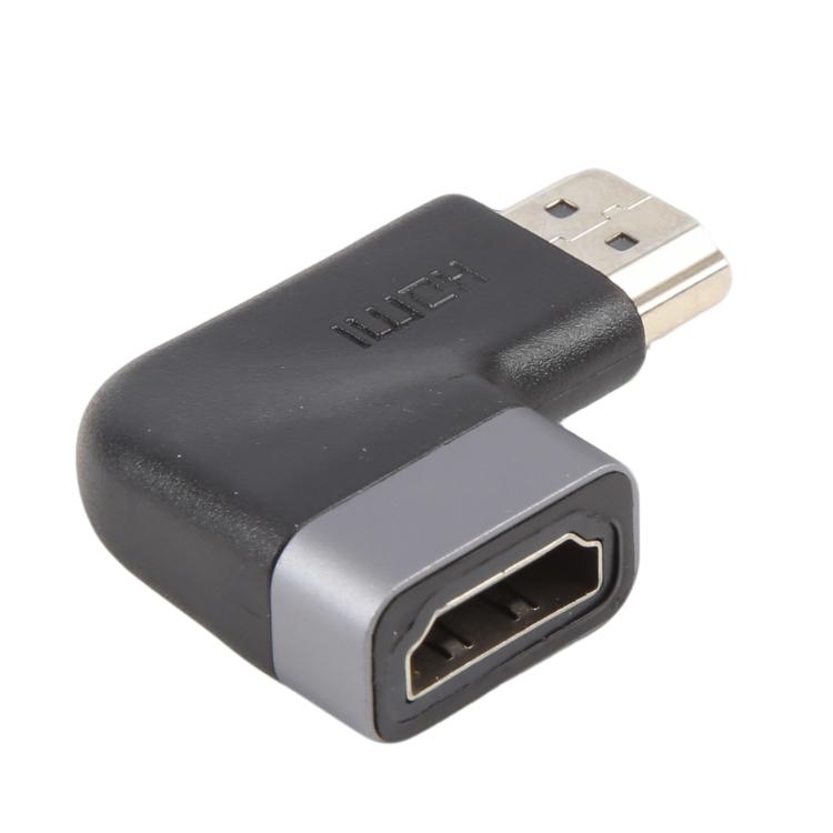 90 Degree Elbow Head HDMI male to HDMI Female Adapter - Black