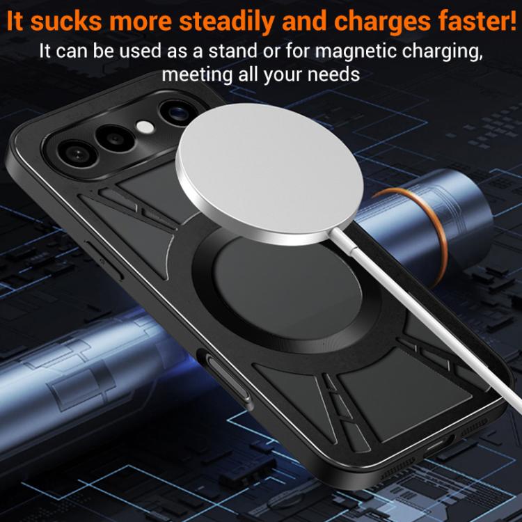 For vivo S50 Pro mini 5G Silicone Cooling Hollow Metal MagSafe Phone Case