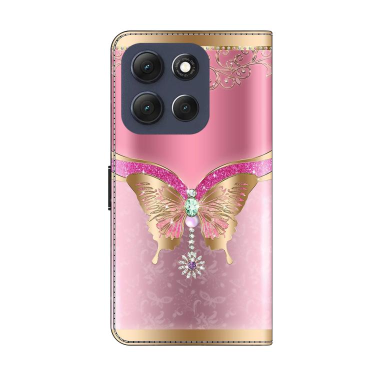 For Motorola Moto G56 5G / G86 5G Crystal-Like Painted Vegan Leather Phone Case