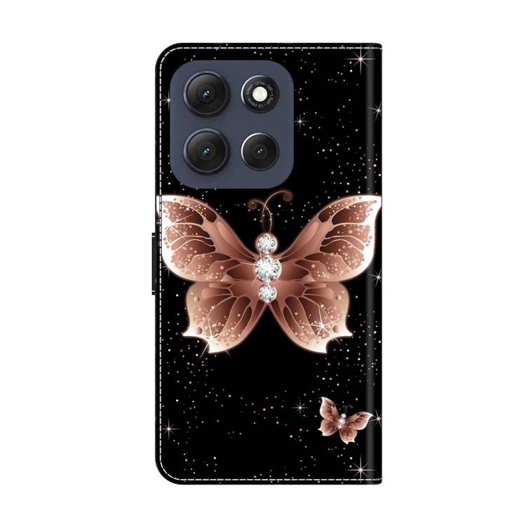 For Motorola Moto G56 5G / G86 5G Crystal-Like Painted Vegan Leather Phone Case