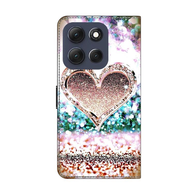 For Motorola Moto G56 5G / G86 5G Crystal-Like Painted Vegan Leather Phone Case