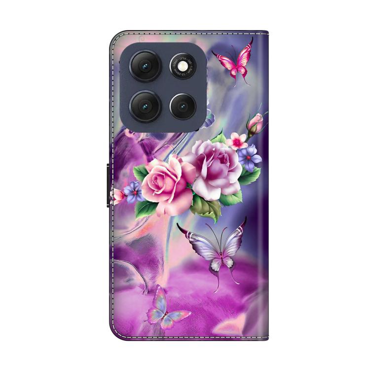 For Motorola Moto G56 5G / G86 5G Crystal-Like Painted Vegan Leather Phone Case