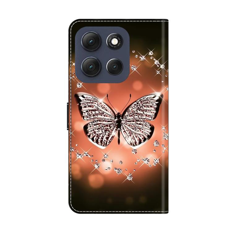 For Motorola Moto G56 5G / G86 5G Crystal-Like Painted Vegan Leather Phone Case