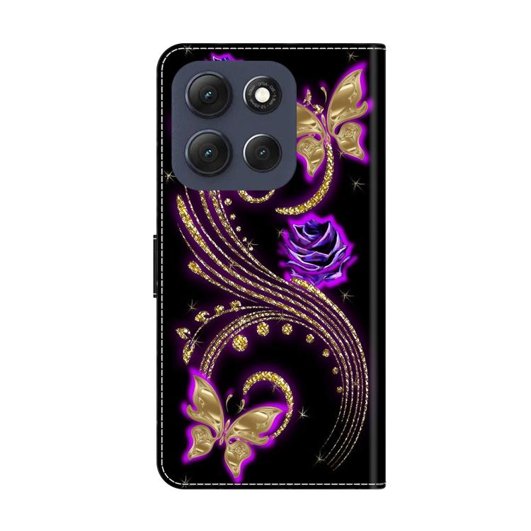 For Motorola Moto G56 5G / G86 5G Crystal-Like Painted Vegan Leather Phone Case