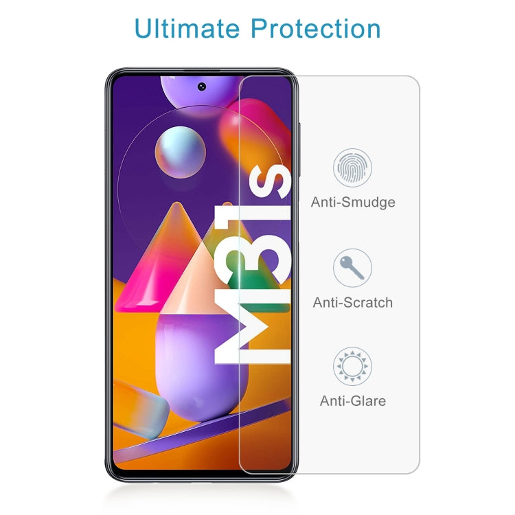 For Samsung Galaxy M31s 0.26mm 9H 2.5D Tempered Glass Film