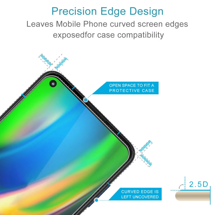 For Motorola Moto G9 Plus 0.26mm 9H 2.5D Tempered Glass Film
