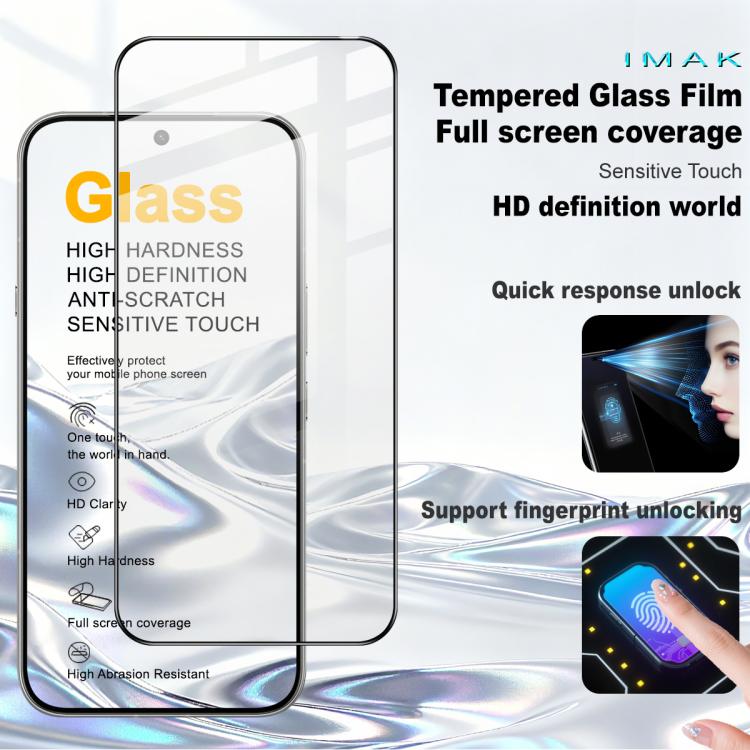 For Infinix Note 60/Note 60 Pro imak 9H Surface Hardness Full Screen Tempered Glass Film Pro+ Series