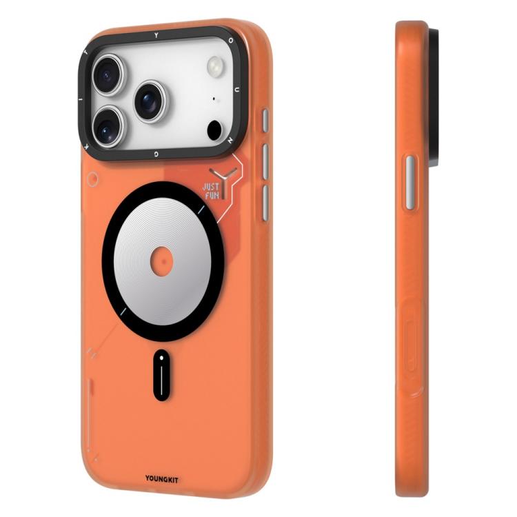 For iPhone 17 Pro Max YOUNGKIT Disc Design Series TPU PC Hybrid Magnetic Phone Case